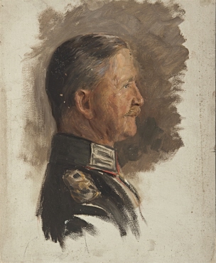 Ohne Titel (Portraitstudie Freiherr von Huene-Hoiningen, General der Infanterie, Gouverneur von Antwerpen)