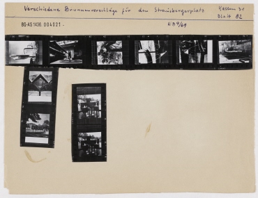Repros von Fotos, die Brunnen von Fritz Kühn zeigen
