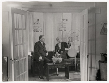 Senator William Borah und seine Frau zu Hause, USA