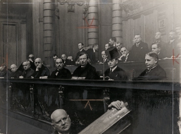 The ministers' bench in the Reichstag
