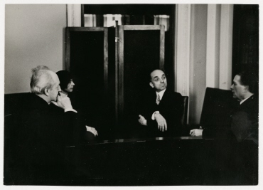 Gerhart Hauptmann in den USA, Gerhart und Margarete Hauptmann im Gespräch mit Senator Borah