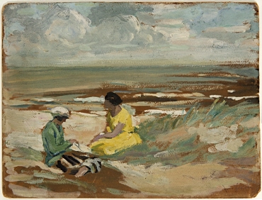 Zwei Frauen am Strand