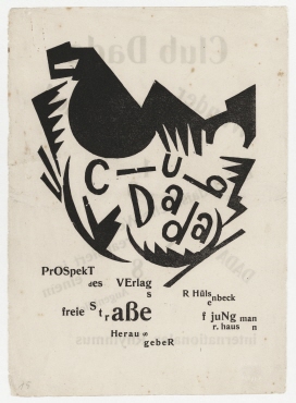 Club Dada: Prospekt (Titelblatt) des Verlags Freie Straße. Berlin