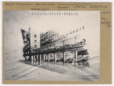 Schaubild: Stalinallee, Gaststätte G-Nord