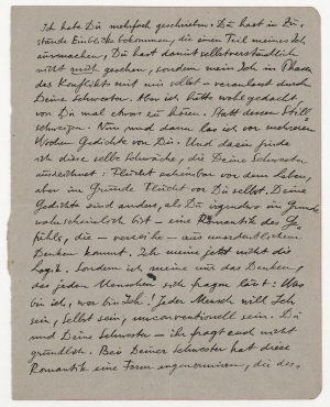 Brief von Raoul Hausmann an Grete Höch