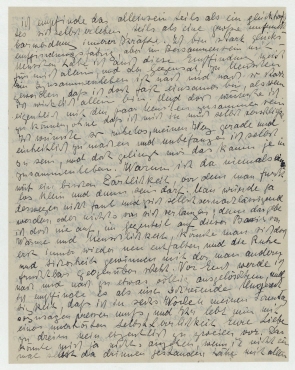 Brief oder Notiz von Elfriede Hausmann an Raoul Hausmann, Hedwig Hausmann und Vera Broido. [Berlin]