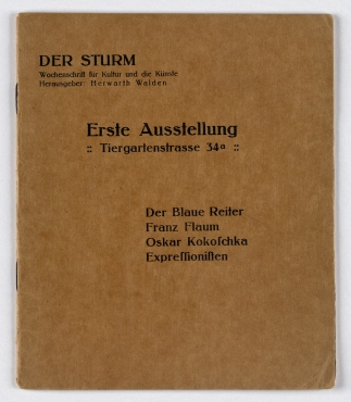 Der Blaue Reiter, Franz Flaum, Oskar Kokoschka, Expressionists. Catalogue of the first exhibition in the gallery Der Sturm, 12 March - 12 April 1912