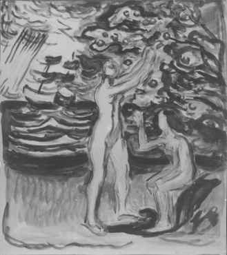 Ohne Titel ("Zwei Menschen" von Edvard Munch)