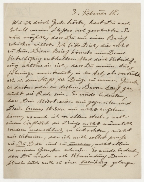 Brief von Raoul Hausmann an Hannah Höch