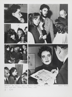 Valeska bei einem "jour fixe" chez Maywald, in Paris 1952