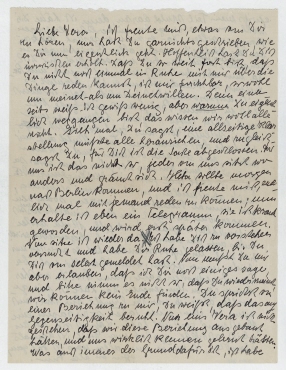 Brief von Elfriede Hausmann an Vera Broido. [o. O.]