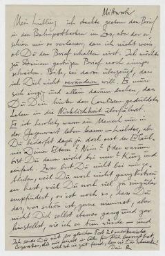 Brief von Raoul Hausmann an Hedwig Mankiewitz. [Berlin]