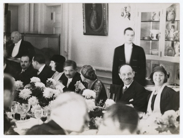 Frühstück in der französichen Botschaft in Washington D.C. zu Ehren des Besuchs von Pierre Laval in den USA