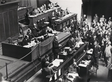 Gustav Stresemann während seiner letzten Rede im Völkerbund, Genf