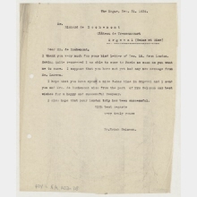 Brief von Erich Salomon an Richard de Rochemont, TIME, New York