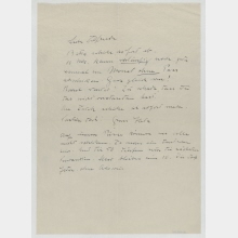 Brief von Hedwig Hausmann an Elfriede Hausmann. [o. O.]