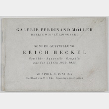 Sonderausstellung: Erich Heckel. Gemälde, Aquarelle, Graphik, aus den Jahren 1930 - 1933 : Galerie Ferdinand Möller, 28.04. - 08.06.1934