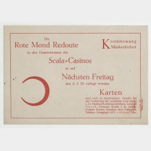 Postkarte von academie roter mond an Hannah Höch. Berlin