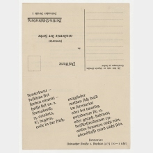 Postkarte der academie der farbe. Berlin