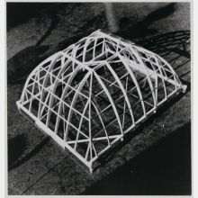 Architectural Design Competition Reconstruction of the Reichstag Building for the German Parliament (Unbuilt) – View of the Model of the Supporting Structure