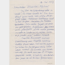 Brief von Käte Laserstein an Lotte Laserstein. Berlin