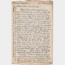 Brief von Fidus (Hugo Hoeppener) an Walter Darré