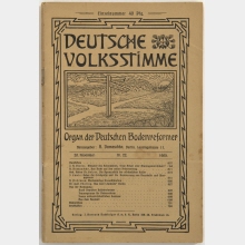 Deutsche Volksstimme : Organ der Deutschen Bodenreformer - Jg. 16, 20.11.1905, Nr. 22
