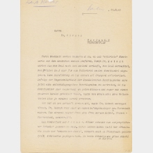 Brief von Kurt Reutti an Gerhard Strauss, Berlin