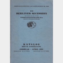 Katalog der 53. Ausstellung der Berliner Secession; Februar bis April 1928
