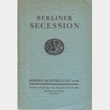 Berliner Secession : Herbst-Ausstellung 1926 (51. Ausstellung der Berliner Secession)