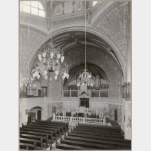 Blick in den Innenraum der Synagoge