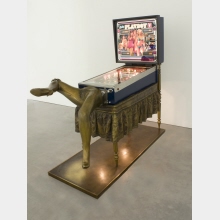 The Bronze Pinball Machine With Woman Affixed Also