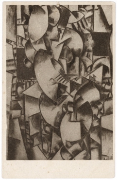 Sturm postcard with picture of the work “Naked model in the studio” by Fernand Léger