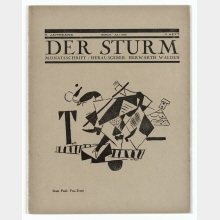 Der Sturm: Monthly Magazine for Culture and the Arts. With illustration of the drawing “Fox Trott” by Ivan Puni on the title page