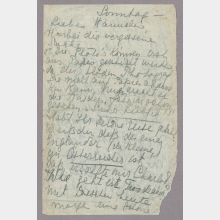 Brief von Nelly van Doesburg an Hannah Höch. [Capri]