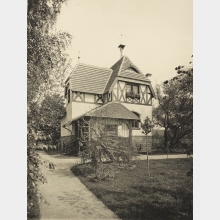 Ohne Titel (Villa von Holst, Neubabelsberg, Gartenseite)