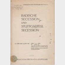 Zweite Ausstellung der Badischen Secession. Fünfte Ausstellung Stuttgarter Secession