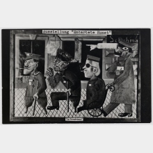 Postkarte (Ausstellung "Entartete Kunst", mit Abb.: "Kriegskrüppel" von Otto Dix)