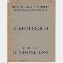 Albert Bloch: Juni 1919