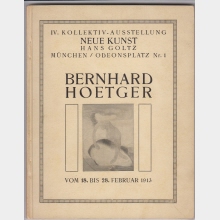 Bernhard Hoetger: vom 18. bis 28. Februar 1913