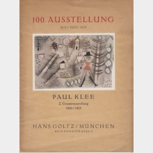 Paul Klee: 2. Gesamtausstellung 1920/1925, Mai/Juni 1925